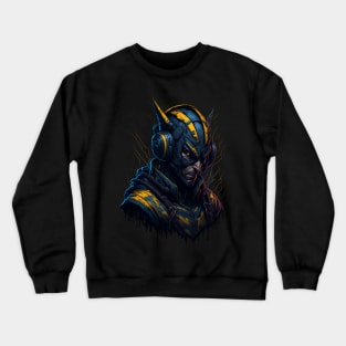 WOLVE WEARING HEADPHONES Crewneck Sweatshirt